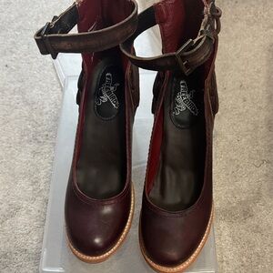 Freebird Women's Deep Red Leather Heels